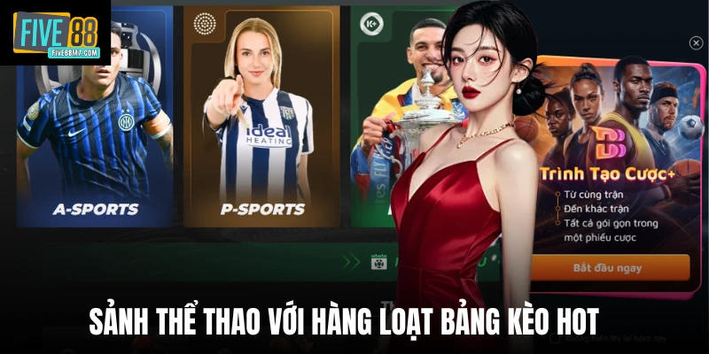 Sảnh thể thao với hàng loạt bảng kèo hot